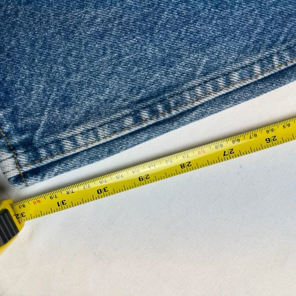 Levis 517 Jeans Mens 36x32 Vintage Blue Med Wash Bootcut Distressed Made In USA